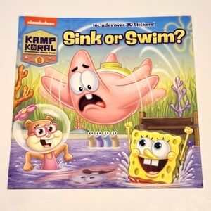 *4 for $20* SpongeBob Kamp Koral - Sink or Swim - Book with Stickers